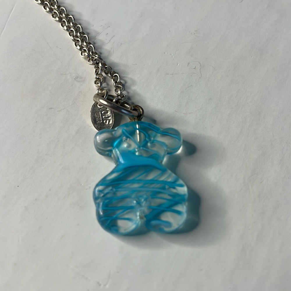 TOUS -  Italian 925 silver necklace with Bear Pendant